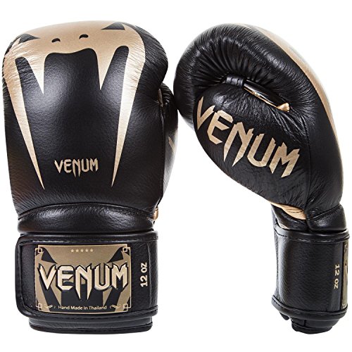 Venum Giant 3.0, Guantoni Da Boxe Unisex-Adulto, Nero/Oro, 10 Oz