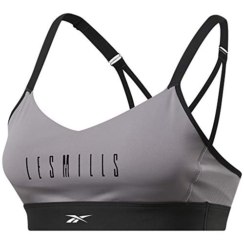 Reebok Lm Lux Strappy Bra, Reggiseno Sportivo Donna, Grigio (Gragry), Xxs