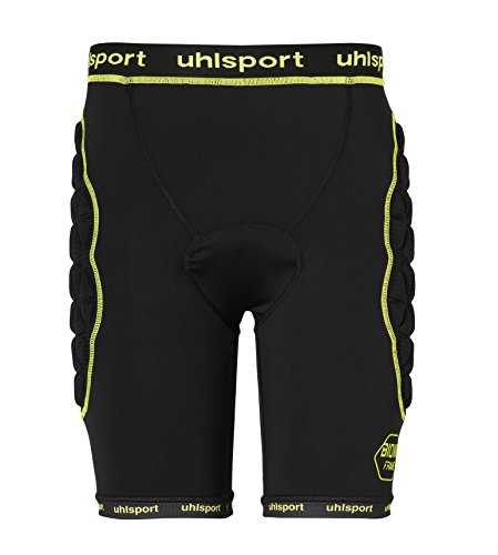 Uhlsport Bionica Frame Padded Shorts, Unisex, Bionikframe Padded, Giallo Fluo/Nero, Xxl