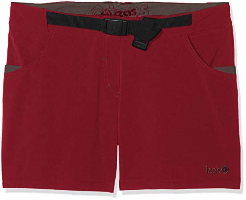 Izas Kea Pantaloncini Elasticizzati, Donna, Minerale Rosso/Grigio Scuro, Xl