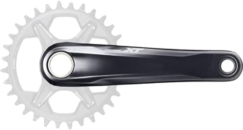 Shimano Deore Xt, Guarnitura Unisex Adulto, Nero, 165 Mm
