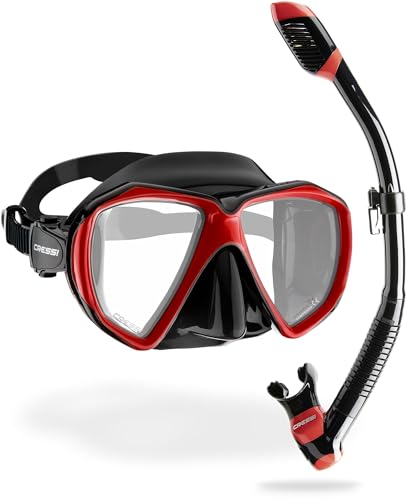 Cressi Set Ranger & Dry - High-Quality Snorkel Set For Adults, Mask And Snorkel In Practical Case