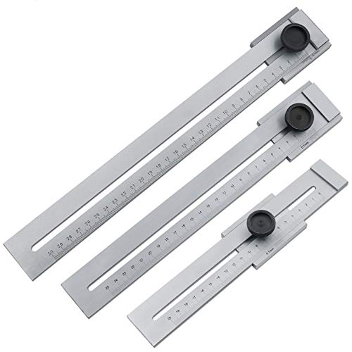Be-Tool Misuratore Di Marcatura In Acciaio Inox Da 0 A 300 Mm, Strumenti Di Misura Per La Lavorazione Del Legno, Calibro Di Marcatura Del Metallo, Gri