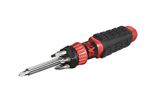 Skil Cacciavite (Con 10 Punte, Multitool, Pozi Pz1 & Pz2 X 2 / Intaglio 5 Mm & 6 Mm/Phillips Ph1 & Ph2 X 2 / Torx T15 & T20Torx T15 & T20)