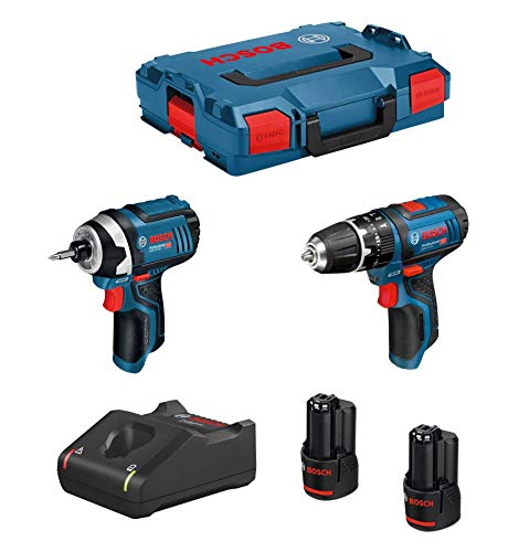 Bosch Kit 12V B12Gsbgdr2Bat3A-40 (Gsb 12V-15 + Gdr 12V-10 + 2 X 3,0 Ah + Gal12V-40 + L-Boxx 102)