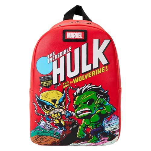 Loungefly Pop! Minibk: Marvel - Wolverine - Wolverine 50Th Anniversary Comic Action - X-Men - Sacchetto Carino Da Collezione - Idea Regalo - Merchandi