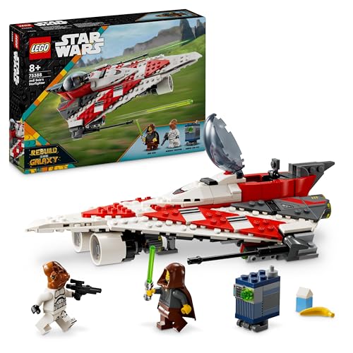 Lego Star Wars Starfighter Di Jedi Bob, Modellino Di Astronave Giocattolo Da Costruire Con 2 Minifigure, Giochi Creativi Per Bambini E Bambine Da 8 An