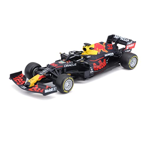 Bburago, Modellino Auto Formula 1, Red Bull Racing Rb16B #33, Pilota Verstappen, Scala 1:43