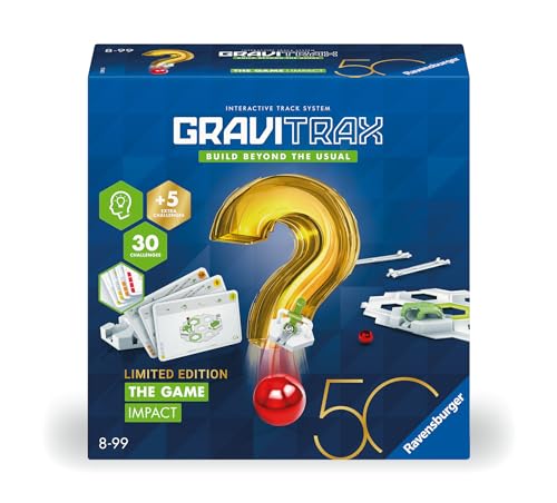 Ravensburger - Gravitrax The Game Impact - 50° Blue Triangle, Gioco Di Carte Di Logica, Pista Di Biglie, Per Bambini 8+ Anni E Adulti, Compatibile Con