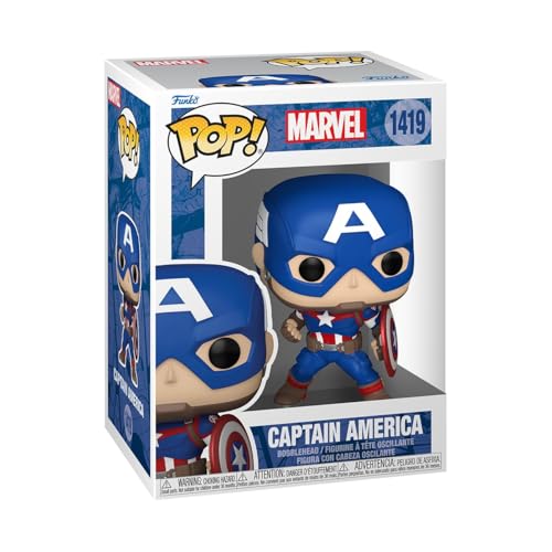 Funko Pop! Marvel: Marvel Nc - Captain America - Marvel Comics - Fumetti Marvel - Figura In Vinile Da Collezione - Idea Regalo - Merchandising Ufficia