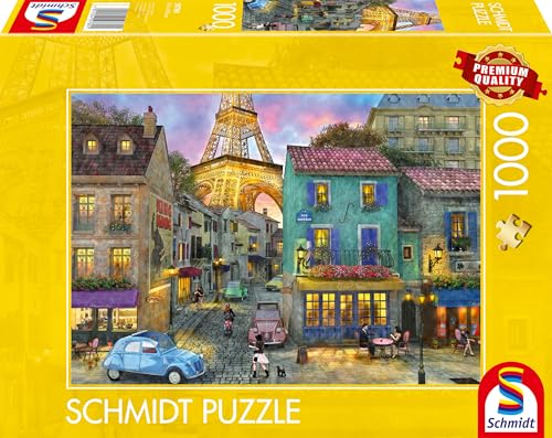 Schmidt Spiele 59780 Nelle Strade Di Parigi, Puzzle Da 1000 Pezzi, Multicolore