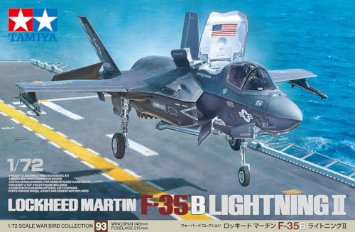 Tamiya 60793 1:72 F-35B Lightning Ii – Riproduzione Fedele All'Originale, Kit Di Costruzione In Plastica, Fai Da Te, Modellini, Assemblaggio, Non Vern