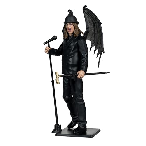 Mcfarlane Music Maniacs Wv1 - Metal - Ozzy Osbourne - Action Figure Da Collezione Con Accessori E Carta D'Arte