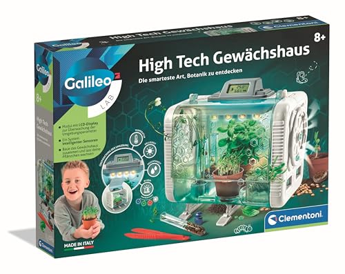 Clementoni Galileo Lab High Tech Serra - Scatola Per Esperimenti E Giocattoli Per Bambini A Partire Dagli 8 Anni Di Clementoni 59406
