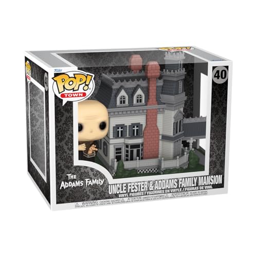 Funko Pop! Town: Afc – Addams Home With Uncle Fester - Addams Family Classic Tv - Figura In Vinile Da Collezione - Idea Regalo - Merchandising Ufficia