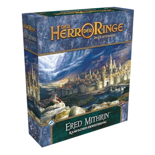 Fantasy Flight Games, Il Signore Degli Anelli: Lcg – Ered Mithrin, Espansione Della Campagna, Gioco Di Esperti, Gioco Di Carte, 1-4 Giocatori, Dai 14+