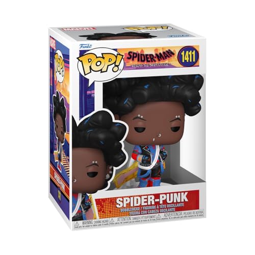 Funko Pop! Marvel: Spider-Man Across The Spider-Verse - Spider-Punk - Senza Maschera - Spiderman Into The Spiderverse 2 - Figura In Vinile Da Collezio