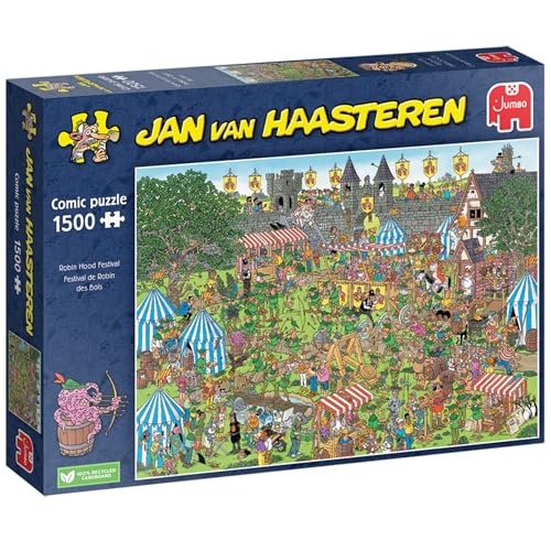 Jumbo- Robin Hood Festival 1500 Pcs Gioco Di Puzzle, Multicolore, 1110100317