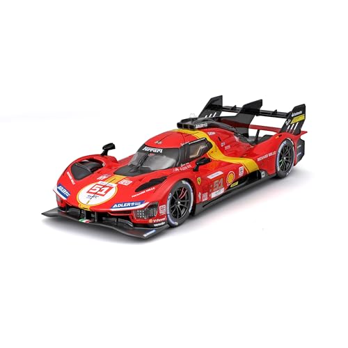 Bburago - 1/24 Ferrari Racing - 499P Lmh 2023#51 - Rosso - Novità 2024: Abbraccia L'Adrenalina Della Gara Con Questa Scossa Di Replica Fiammeggiante,