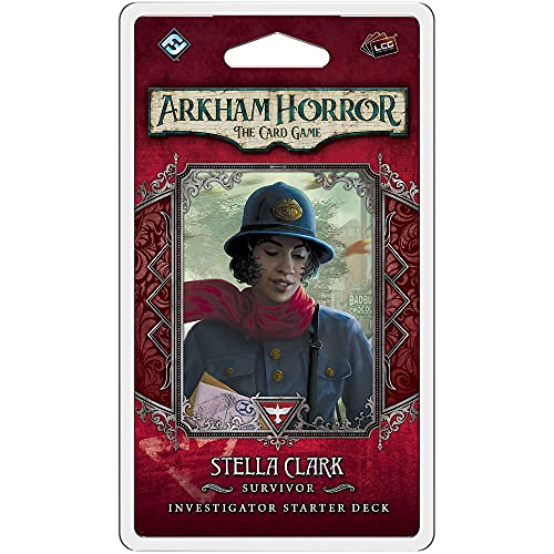 Fantasy Flight Games, Arkham Horror The Card Game: Investigator Starter Deck, Stella Clark Investigator, Gioco Di Carte, Età 14+, 1 A 4 Giocatori, Tem