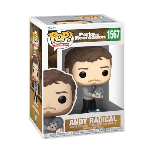 Funko Pop! Tv: P&R 15Th – Andy Radical - Parks And Recreation - Figura In Vinile Da Collezione - Idea Regalo - Merchandising Ufficiale - Giocattoli Pe