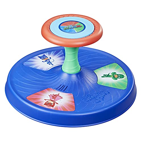 Playskool Pj Masks - Super Pigiamini, Sit 'N Spin, Classico Giocattolo Musicale Rotante, Attività Per Bambini Dai 18 Mesi In Su [Esclusivo Amazon]