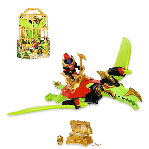 Treasure X - Pterodactylo Dino Dissection, Un Disosauro Da 15 Cm Per Sezionare, In Gabbia Con Un Pupazzo E Accessori, Con Una Sorpresa All'Interno E 8