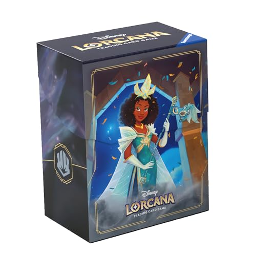 Ravensburger - Disney Lorcana Tcg: Cieli Scintillanti, Tiana Deck Box 80 Carte, Porta Mazzo Di Carte Da Gioco Collezionabili, Gioco Adulti E Bambini,