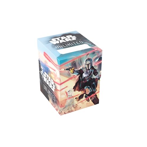 Asmodee Star Wars: Unlimited Soft Crate - Durable Deck Box, Mandalorian/Moff Gideon Design