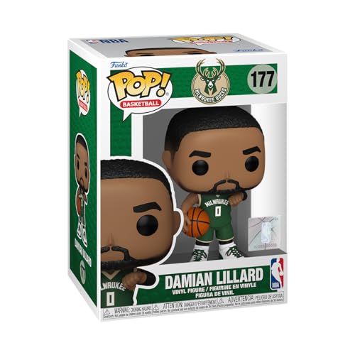 Funko Pop! Nba: Bucks - Damian Lillard - Figura In Vinile Da Collezione - Idea Regalo - Merchandising Ufficiale - Giocattoli Per Bambini E Adulti - Sp