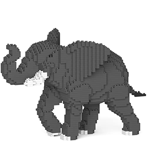 Jekca | Elephant 01S - Kit Mattoncini Da Costruzione, Sculture In Blocchi Da Costruire, Kit Da Collezione, Perfetta Idea Regalo