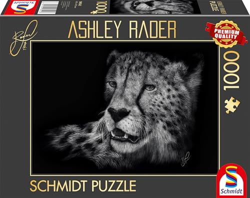 Schmidt Spiele 58542 Speed, Ghepardo, Con Segno Della Grazia, Ashley Rader, Puzzle Da 1000 Pezzi, Multicolore
