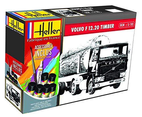Heller Maquette Camion : Kit : Volvo F12-20 & Timber Semi Trailer