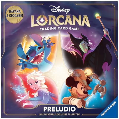 Ravensburger - Disney Lorcana Tcg: Preludio, Starter Kit Gioco Di Carte, Carte Da Gioco Collezionabili, Gioco Per Adulti E Bambini, Idea Regalo 8+ Ann