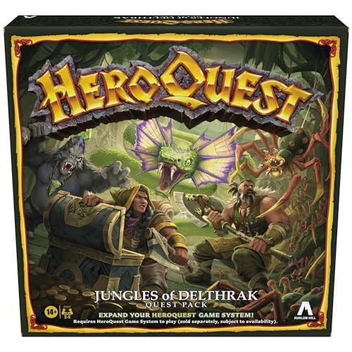 Avalon Hill Heroquest Jungles Of Delthrak Quest Pack | Giochi Di Ruolo | Età 14+ Anni | Da 2 A 5 Giocatori | Richiede Il Sistema Di Gioco Heroquest Pe