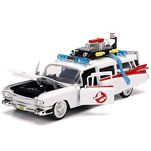 Jada Hollywood Rides 1:24 Ghostbusters Ecto-1, Multicolore, Taglia Unica, 99731-Mj