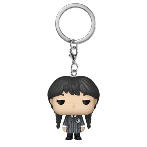 Funko Pop! Keychain: Wednesday Addams - Wednesday Addams - Mini Figura In Vinile Da Collezione Novità Portachiavi - Riempitivi Per Calze - Idea Regalo