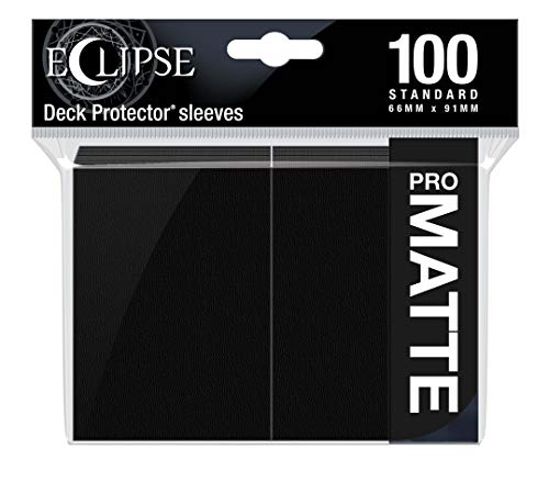 Ultra Pro Eclipse Standard Matte Sleeves 100 Pack-Jet Black, Colore Nero Corvino, E-15613