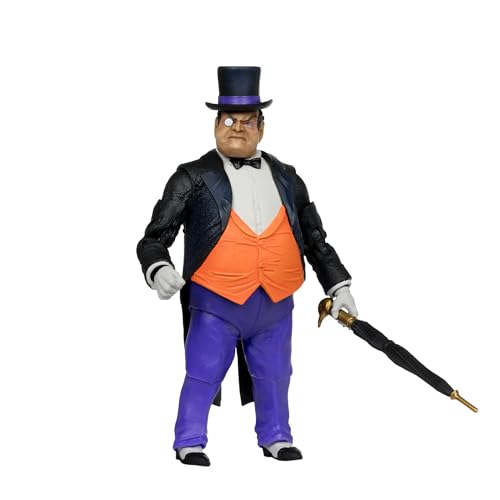 Mcfarlane Toys Dc Collector Edition - Action Figure The Penguin Wv4#12 Da 7 Pollici Con Accessori E Carta D'Arte