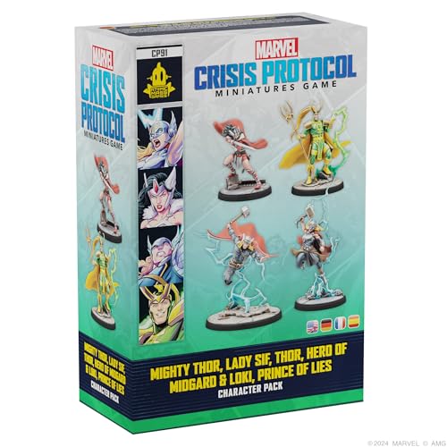 Marvel: Crisis Protocol - Mighty Thor, Lady Sif, Thor, Hero Of Midgard & Loki, Prince Of Lies (Erweiterung): Zum Spielen Wird Ein Grundspiel Von Marve