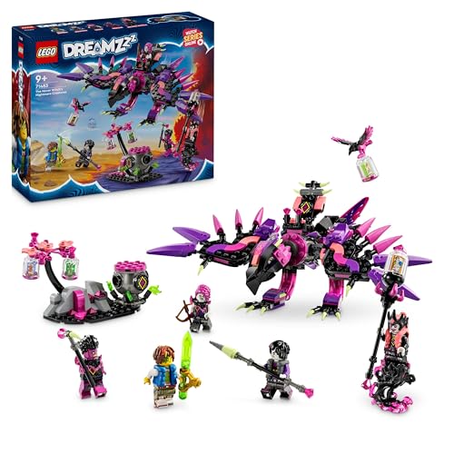 Lego Dreamzzz 3 In 1 Le Creature Da Incubo Della Mai-Strega, Set Con Minifigure E Animali Giocattolo Da Costruire Come Lupo E Corvo, Giochi Creativi P
