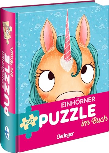 Einhörner. Puzzle Im Buch: Puzzle Im Buch