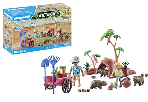 Playmobil Wiltopia 71625 Tana Dei Wombat, Avventura Nell'Outback Australiano, Realizzato Con Oltre L'80% Di Materiali Riciclati E Bio-Based, Giocattol