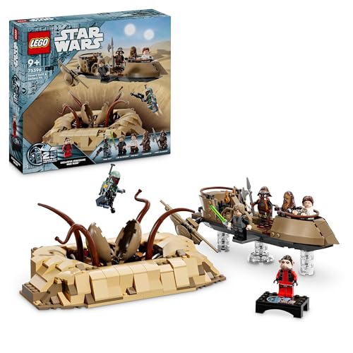 Lego Star Wars Skiff Del Deserto E Fossa Del Sarlacc, Modellino Di Astronave Giocattolo E Di Mostro Da Costruire, Veicolo Da Il Ritorno Dello Jedi, Gi
