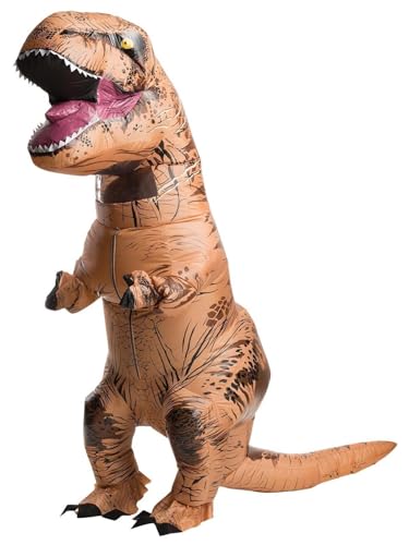 Rubie'S- Costume T-Rex Gonfiable Ad Dinosaur Unisex Adulti, Orange, Taglia Unica, 810481