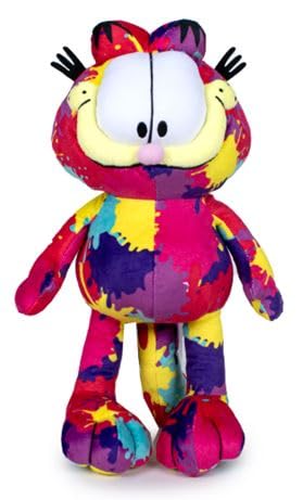 Flowtoys Peluche Garfield Gatto Colorato 35 Cm Licenza Ufficiale Speciale Collezione