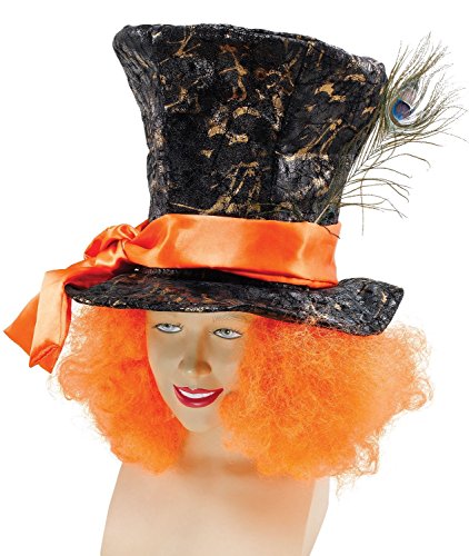 Bristol Novelty Bh520 Cappello Da Cappellaio Matto Con Capelli, Multicolore, Taglia Unica Halloween