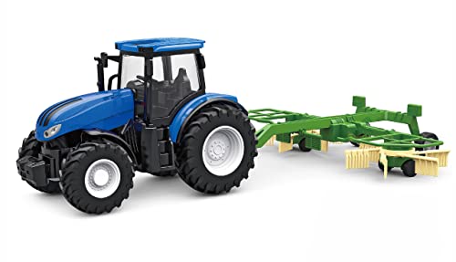 Amewi Gyroscope Swather 22599 Rc Trattore Con Spinning Head Light & Sound, 1:24 Rtr Con Telecomando, Batteria, Cavo Di Ricarica