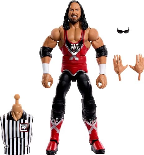 Mattel Wwe Elite Collection Action Figure Summerslam X-Pac Con Accessori E Arbitro Build-A-Figure Parts