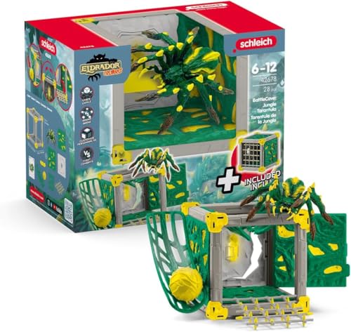 Schleich 42678 Battlecave Tarantola Della Giungla, Da 7 Anni, Eldrador Creatures - Playset, 28 Pezzi